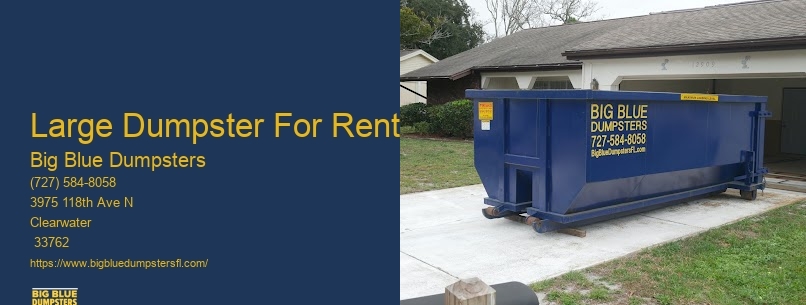 Large Dumpster For Rent