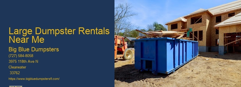 Rent Large Dumpster Near Me